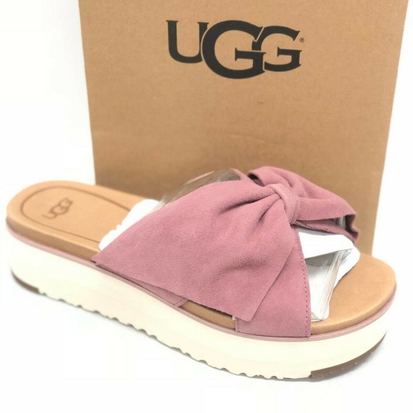 ugg slides with bow